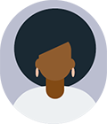 woman with afro